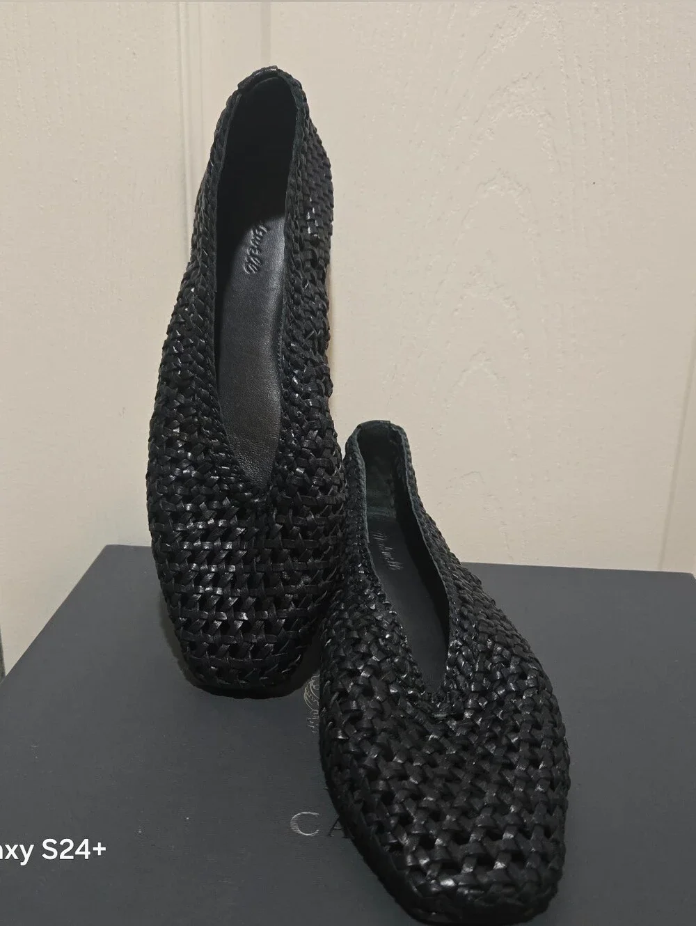 The Mylie Ballet Flat in Handwoven Leather